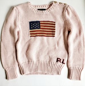 Ralph Lauren Todder Girl Cotton Crewneck Sweater